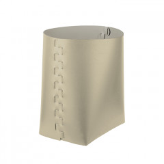 ADJ Корзина Helena, 35x30xH45 см., цвет: панна котта/белый