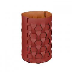 ADJ Корзина для мусора Dubai, D22xH35 см., цвет: бордо/коньяк