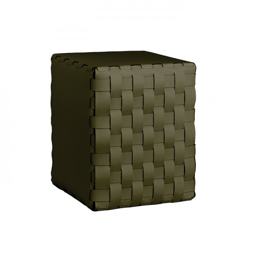 ADJ Пуф, 35x35xH40 см., цвет: оливковый/горчичный