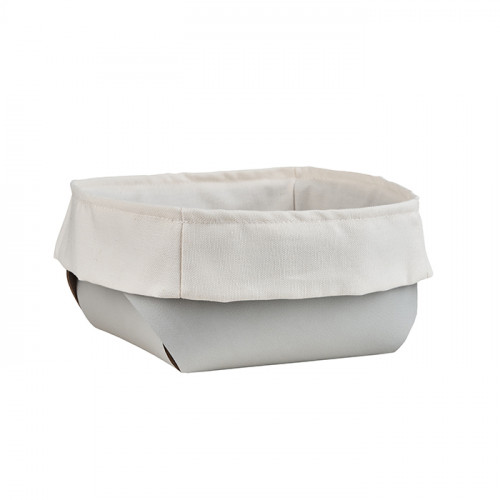 ADJ Корзина для хлеба, 20x20xH9 см., цвет: устричный/пепельная роза