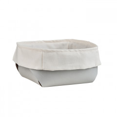 ADJ Корзина для хлеба, 15x15xH7 см., цвет: устричный/пепельная роза