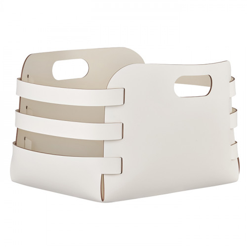 ADJ Корзина Riga, 27x36xH25 см., цвет: белый/панна котта