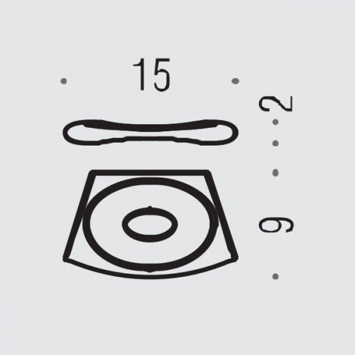 Colombo Land Мыльница, цвет: хром