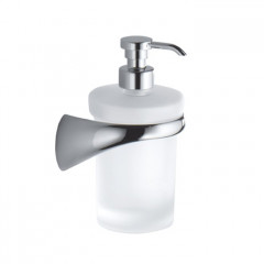 Colombo Link Дозатор для жидкого мыла подвесной, цвет: хром/матовое стекло