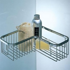 Colombo Angolari Полочка для ванной угловая, подвесная, цвет: хром