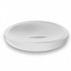 Colombo Plus Мыльница металлическая, настольная, цвет: белый матовый