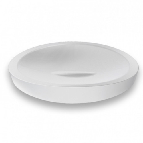 Colombo Plus Мыльница металлическая, настольная, цвет: белый матовый