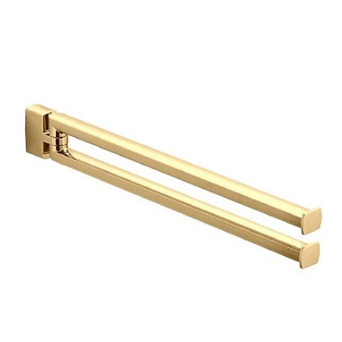 Colombo Lulu Полотенцедержатель двойной 35 см, цвет: PVD золото