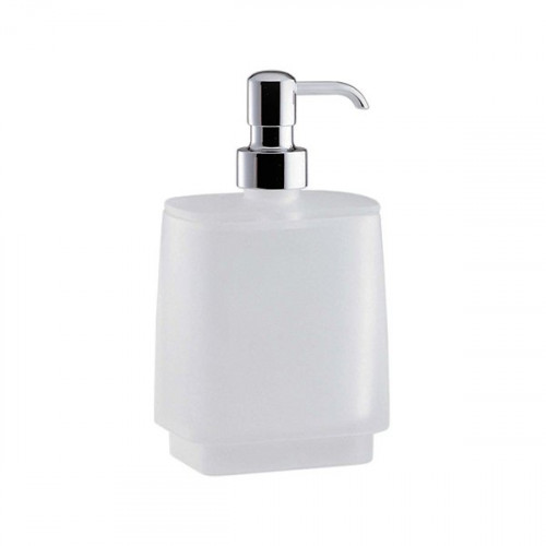 Colombo Time Дозатор для жидкого мыла, настольный, цвет хром/матовое стекло