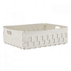 Colombo Adj Корзинка Dubai, 60x50H20 см, цвет: белый/панна котта