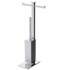 Colombo Units Стойка с аксессуарами, туалетный ёршик, держатель для т/б., цвет: хром