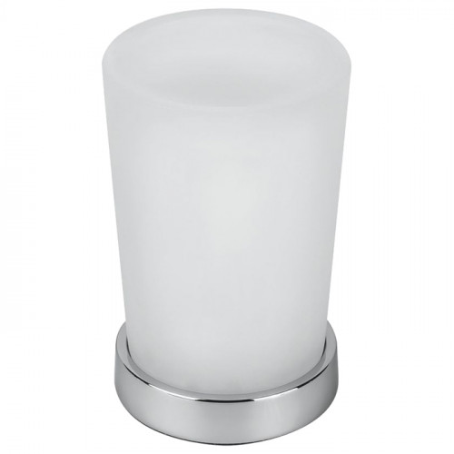 Colombo Road стакан настольный-h11.2, цвет: хром/матовое стекло