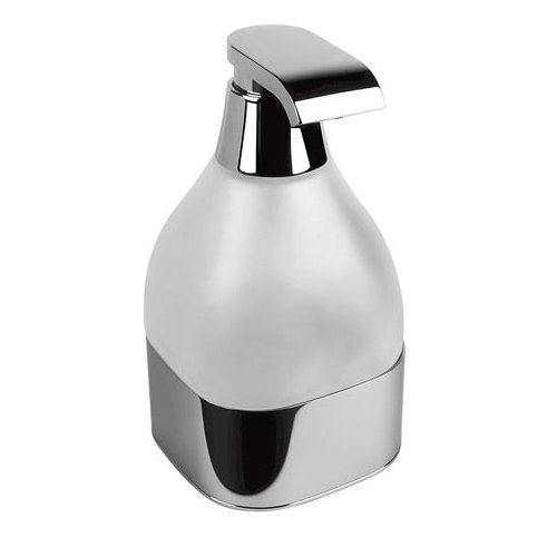 Colombo Alize Дозатор для жидкого мыла настольный, цвет: хром/матовое стекло
