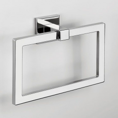 Colombo Basic Q Держатель полотенца кольцевой 19,4*13,7см, цвет: хром