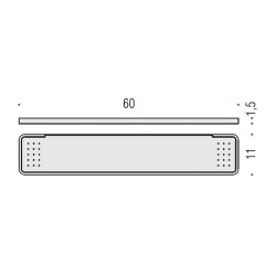 Colombo Time Полочка, 60 см, цвет: хром