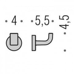 Colombo Nordic, Крючок, Цвет: хром