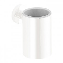 Colombo Plus Стакан металлический, подвесной, цвет: белый матовый