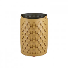 Colombo Adj Круглая корзина Dubai, D40H57 см, цвет: горчичный/оливковый