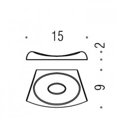 Colombo Land Мыльница настольная, цвет: хром