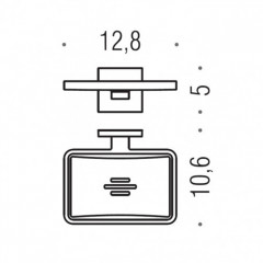 Colombo Basic Q Мыльница, подвесная, цвет: черный матовый