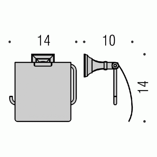 Colombo Portofino Держатель туалетной бумаги, цвет: хром