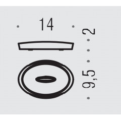 Colombo Plus Мыльница настольная, цвет: хром