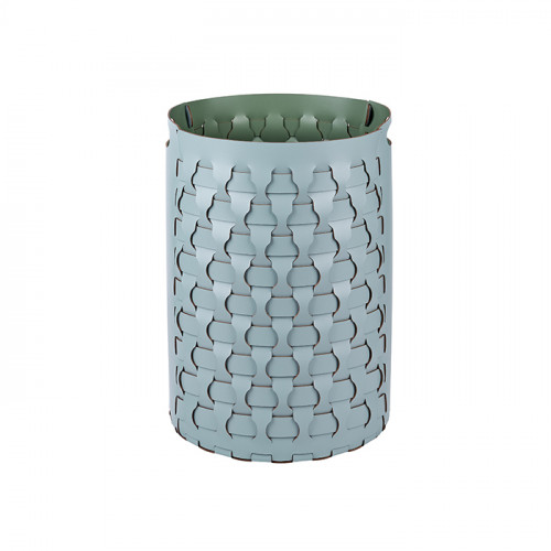 Colombo Adj Круглая корзина Dubai, D40H57 см, цвет: небесный/эвкалипт