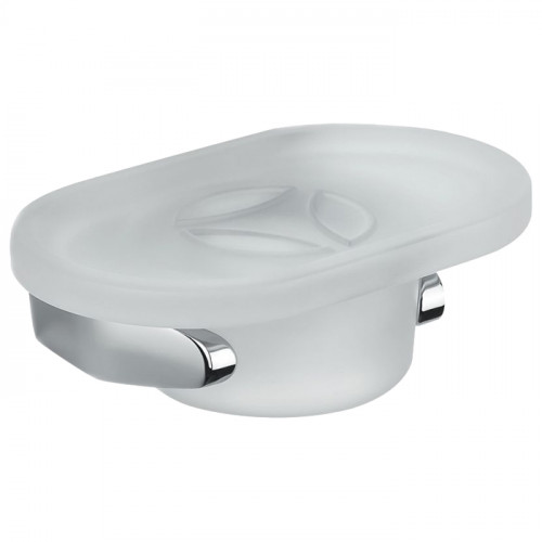 Colombo Road мыльница настенная, цвет: хром/матовое стекло