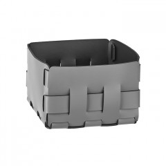 Colombo Adj Корзинка Mini Bottega, 19x19H13 см, цвет: серый/черный