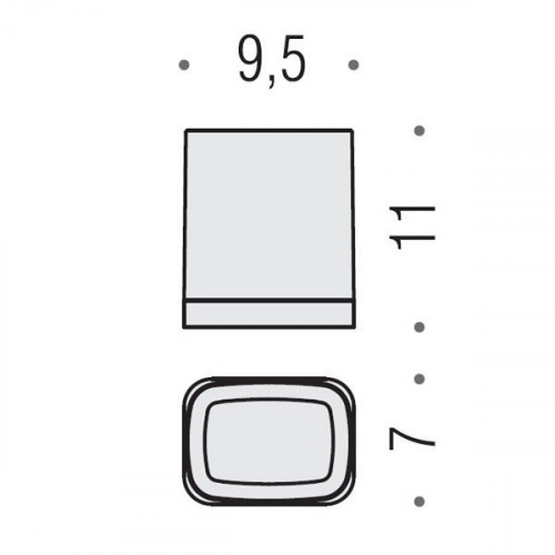 Colombo Time Стакан подвесной, цвет: хром/матовое стекло
