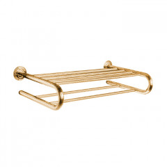 Colombo Hermitag Полотенцедержатель большой, 56х14см, подвесной, цвет: PVD золото