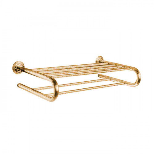 Colombo Hermitag Полотенцедержатель большой, 56х14см, подвесной, цвет: PVD золото