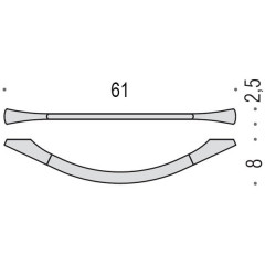 Colombo Land Полотенцедержатель 61, цвет: хром