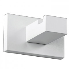 Colombo Look Крючок одинарный, цвет: белый матовый