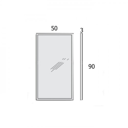 Colombo Gallery Зеркало в раме 90x50, цвет: хром
