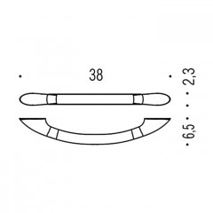 Colombo Units Поручень для ванны 38см., подвесной, цвет: хром
