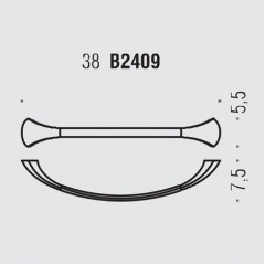 Colombo Link Полотенцедержатель, 38 см, цвет: хром