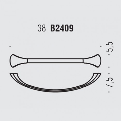 Colombo Link Полотенцедержатель, 38 см, цвет: хром
