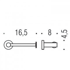 Colombo Plus Держатель для туалетной бумаги, открытый, металлический, цвет: PVD нержавеющая сталь