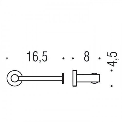 Colombo Plus Держатель для туалетной бумаги, открытый, металлический, цвет: PVD нержавеющая сталь