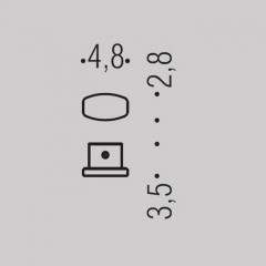 Colombo Trenta Крючок, подвесной, цвет: черный матовый