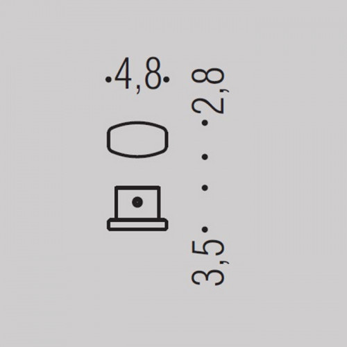 Colombo Trenta Крючок, подвесной, цвет: черный матовый