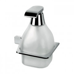 Colombo Alize Дозатор для жидкого мыла, Dx, подвесной, цвет: хром/матовое стекло