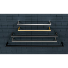 Colombo Mini Держатель полотенца 61.4*6,5cм, цвет: черный матовый