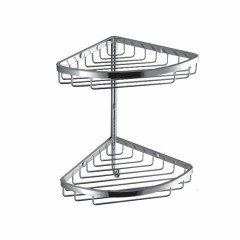 Colombo Angolari Двойная угловая полочка, цвет: хром