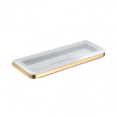 Colombo Lulu Мыльница подвесная, цвет: PVD золото/матовое стекло