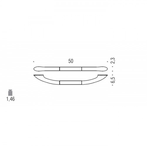 Colombo Units Поручень для ванны 50см., подвесной, цвет: хром