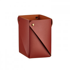 Colombo Adj Коробочка MIU для чайных пакетов, 8x8H10,5 см, цвет: бордо/коньяк