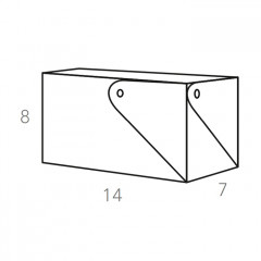 Colombo Adj Коробочка MIU для чайных пакетов, 7x14H8 см , цвет: бордо/коньяк