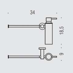 Colombo Plus Дозатор для жидкого мыла с полотенцедержателем, цвет: PVD Vintage Matt